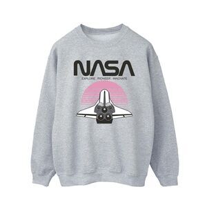 NASA Mens Space Shuttle Sunset Sweatshirt / Sports Grey